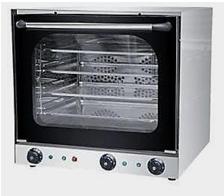 Convection oven with steamer