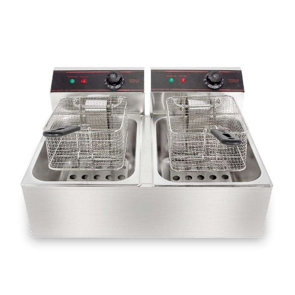 Fryer Elec. 6+6 Liter HEF-82